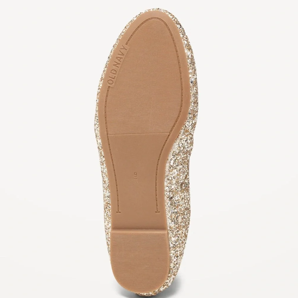 OLD NAVY Glitter Bow-Tie Ballet Flat‎ Shoes